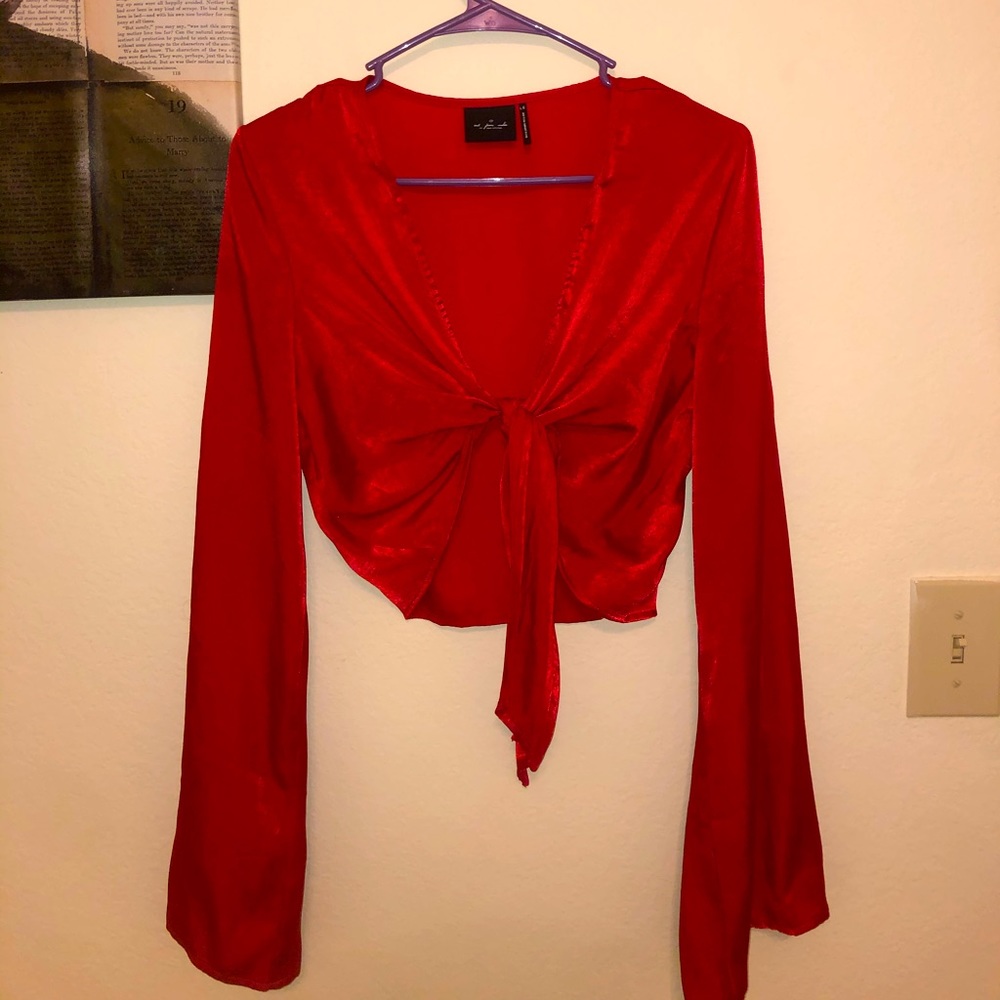 Urban Outfitters satin tie front